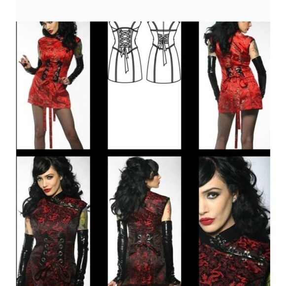 Lip Service 2008 Hollywood Geisha Mini Dress - Picture 1 of 5